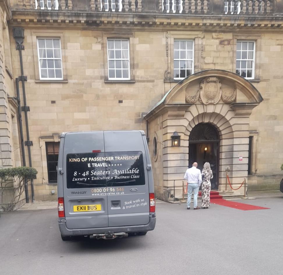 Wedding Guest Transport - Middlesbrough Minibus Hire - Minibus Drop Off At Crathorne Hall